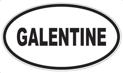 GALENTINE - Oval Sticker