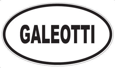GALEOTTI - Oval Magnet