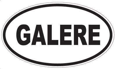 GALERE - Oval Sticker