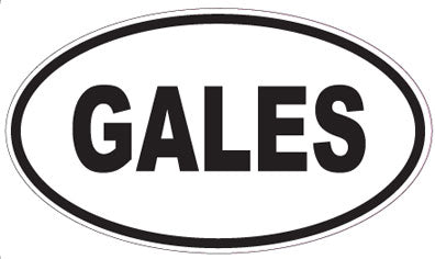 GALES - Oval Sticker