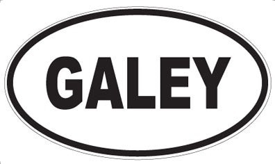 GALEY - Oval Sticker