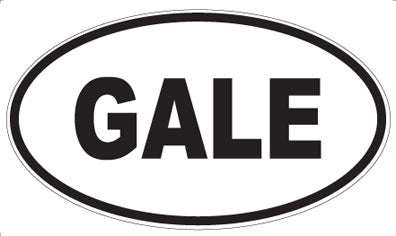 GALE - Oval Magnet