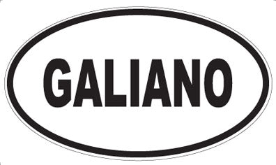 GALIANO - Oval Sticker