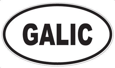 GALIC - Oval Sticker