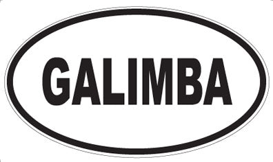 GALIMBA - Oval Sticker
