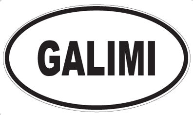 GALIMI - Oval Sticker