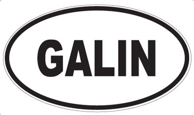 GALIN - Oval Sticker