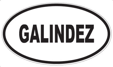 GALINDEZ - Oval Magnet