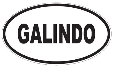 GALINDO - Oval Sticker