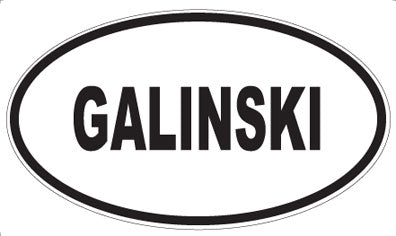 GALINSKI - Oval Magnet