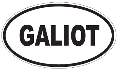 GALIOT - Oval Sticker