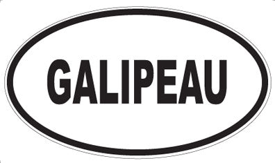 GALIPEAU - Oval Sticker