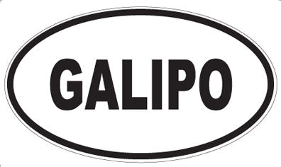 GALIPO - Oval Sticker