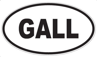 GALL - Oval Sticker