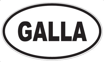 GALLA - Oval Sticker