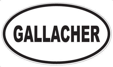 GALLACHER - Oval Sticker