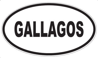 GALLAGOS - Oval Sticker