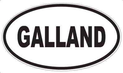 GALLAND - Oval Sticker