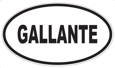 GALLANTE - Oval Magnet