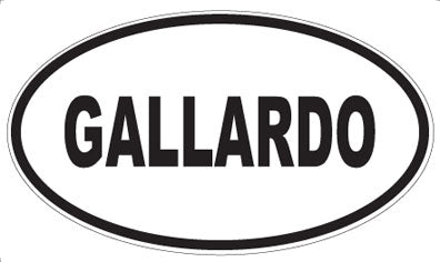 GALLARDO - Oval Magnet