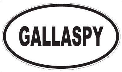 GALLASPY - Oval Magnet