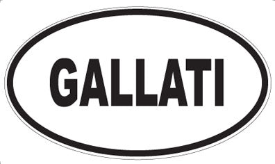 GALLATI - Oval Sticker