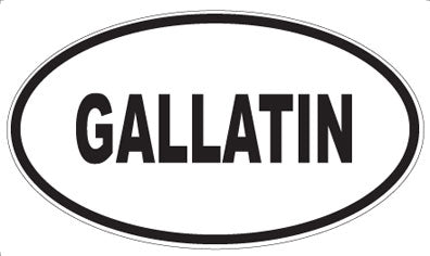 GALLATIN - Oval Magnet