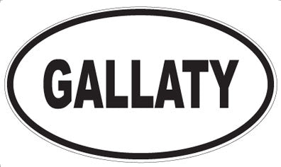 GALLATY - Oval Sticker