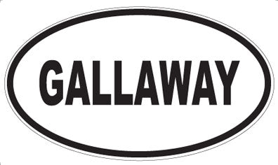 GALLAWAY - Oval Sticker