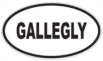 GALLEGLY - Oval Magnet