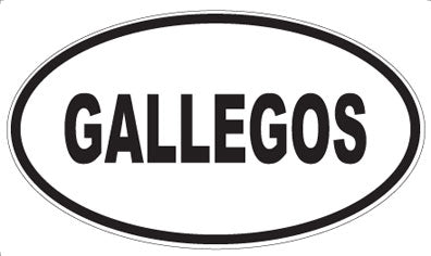 GALLEGOS - Oval Magnet
