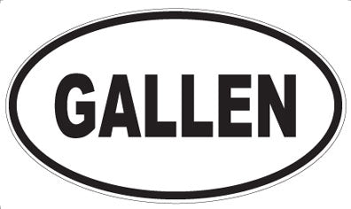 GALLEN - Oval Sticker