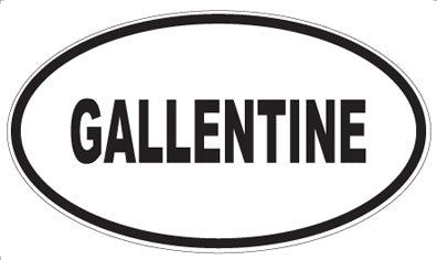GALLENTINE - Oval Sticker