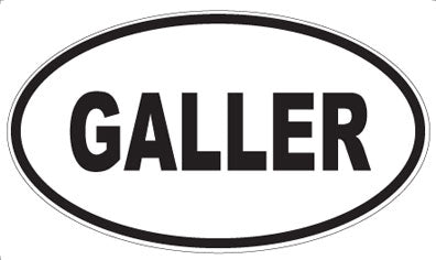 GALLER - Oval Sticker