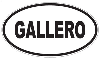GALLERO - Oval Magnet