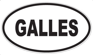 GALLES - Oval Sticker