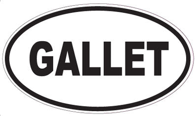 GALLET - Oval Sticker