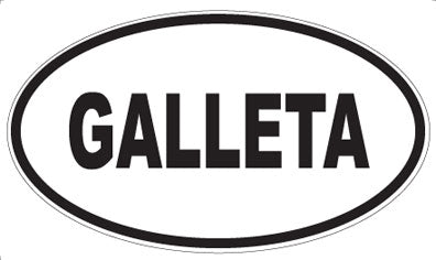 GALLETA - Oval Sticker