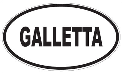 GALLETTA - Oval Sticker