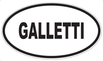 GALLETTI - Oval Magnet