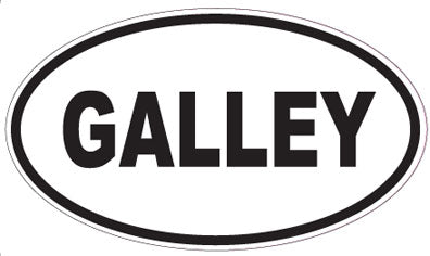 GALLEY - Oval Sticker