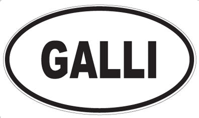 GALLI - Oval Sticker