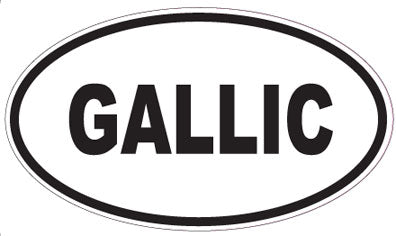 GALLIC - Oval Sticker