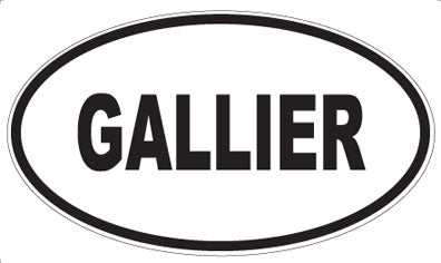 GALLIER - Oval Magnet