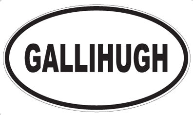 GALLIHUGH - Oval Magnet