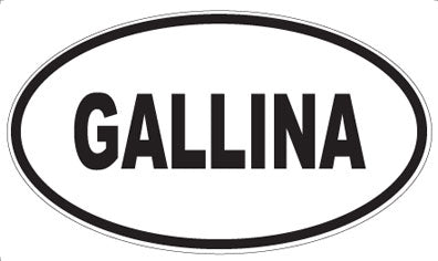 GALLINA - Oval Sticker