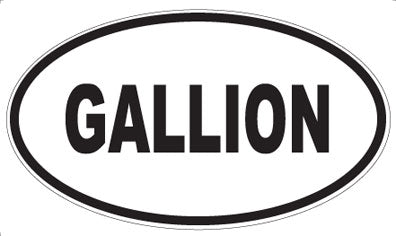 GALLION - Oval Sticker