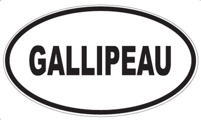 GALLIPEAU - Oval Magnet