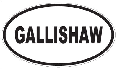 GALLISHAW - Oval Magnet