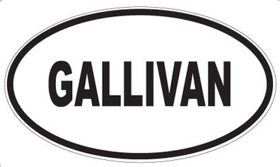 GALLIVAN - Oval Sticker